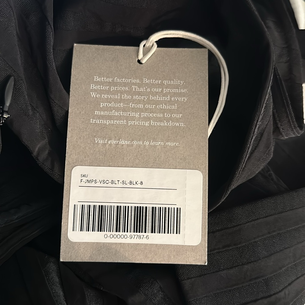 Everlane Black Japanese GoWeave Essential Jumpsuit - Picture 8 of 9